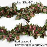 10 أنماط 1 قطعة ديكور صناعي زاهية أوراق الروطان المهبل نباتات العشب أوراق العنب للمنزل حديقة ديكور الحفلات B1015